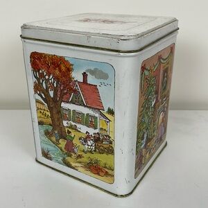 Four Seasons Rectangular Tin Vintage